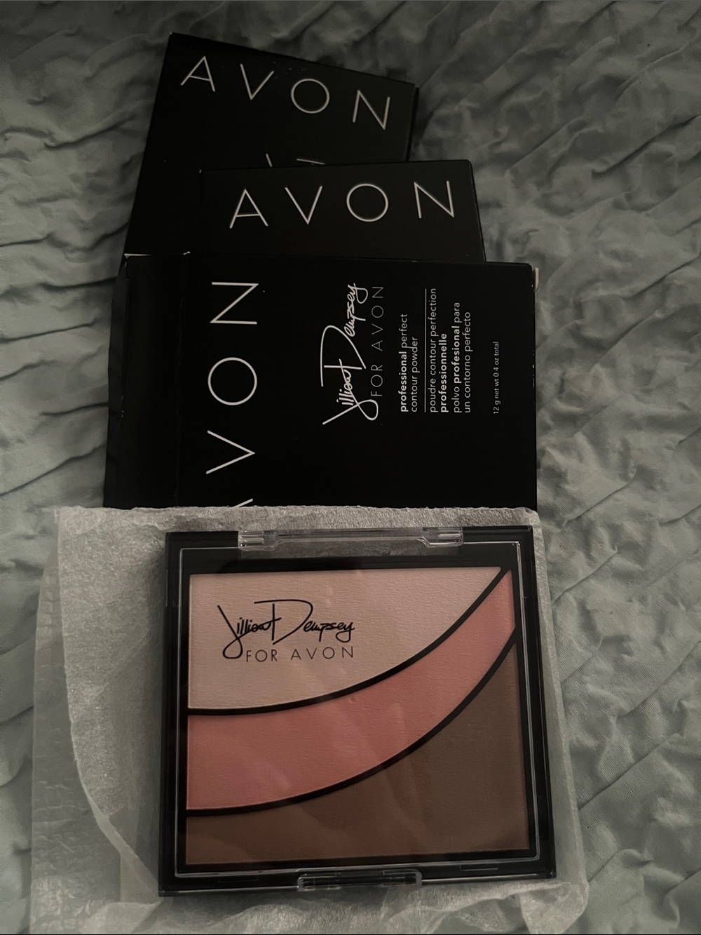 Avon Juliet Dempsey Trio Face Palette - Pink, Beige, Brown Discontinued blushNIB